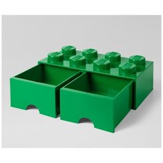 Ящик для хранения 8 выдвижной Зеленый, Lego