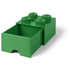 Ящик для хранения 4 выдвижной Зеленый, Lego