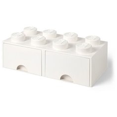 Ящик для хранения 8 выдвижной Белый, Lego