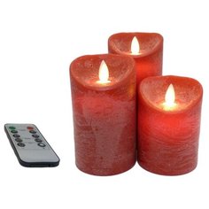Светодиодная свеча Peha Magic Мерцающие 3шт Red MB-20124