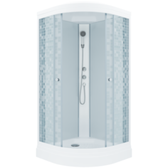 Душевая кабина Тритон Стандарт А3 100x100 (низкий поддон) ДН 4 Мозайка