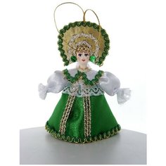 Кукла-подвеска Потешного промысла девочка в кружевной душегрее. Потешный промысел