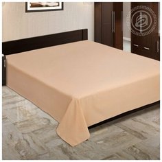 Простынь Евро поплин Персик АртДизайн