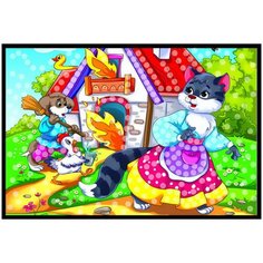 Мозаика из пайеток. А4+. Кошкин ДОМ Рыжий кот