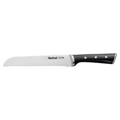 Нож для хлеба Tefal Ice force, лезвие 20 см, черный