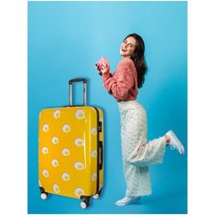 Чемодан PROFFI TRAVEL PH10493 "PANORAMA", ABS-пластик +PC, ГЛАЗУНЬЯ, большой
