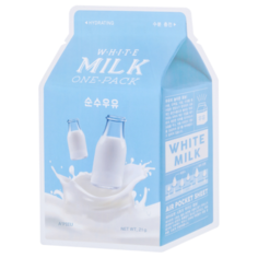 Маска тканевая увлажняющая с с молочными протеинами APieu White Milk One-Pack