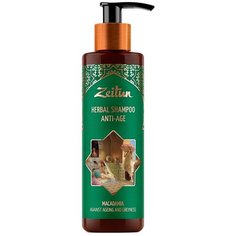Zeitun фито-шампунь Herbal Anti-Age против седины и старения волос с макадамией, 200 мл Зейтун