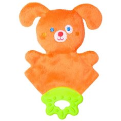 Прорезыватель-погремушка Мякиши Мистер Гуф 361 оранжевый/желтый