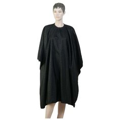 Парикмахерский пеньюар DEWAL Буквы 148 х 128 см черный