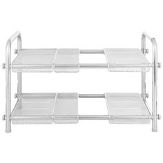 Полка под раковину Cabrini раздвижная двухуровневая стальная Inter Design