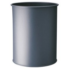 Металлическая круглая мусорная корзина DURABLE, 15 литров, антрацит