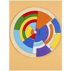 Головоломка деревянная Цветовой Круг Raduga Kids
