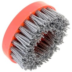 Нейлоновая щетка чашечная Д110 P60 ворс полимер абразив по дереву на УПМ УШМ (болгарка) для браширования, шлифовки стен из бревна, бруса, сруба, ОСБОРН (код 6-003) Osborn