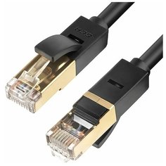 Патч-корд FTP GOLD GCR для интернета 10 Гбит/с cat6 RJ45M черный 1.5м