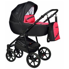 Коляска детская Indigo CROSS 2в1 Cr 05 малиновый