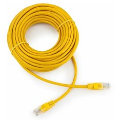 Патч-корд медный UTP Cablexpert PP10-10M/Y кат.5e, 10м, литой, многожильный (жёлтый)