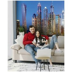Фотообои флизелиновые Flizetto UNI Вечерний Дубай 200х270 см Fbrush