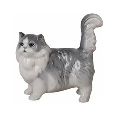 Скульптура. ИФЗ Персидский кот Патрисия. 9,1 см. Императорский фарфоровый завод