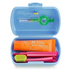 Curaprox / Дорожный набор BE YOU: CS5460, Be you 10 мл, CPS prime 07, CPS prime 09, UHS 409, голубой бокс