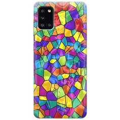 Ультратонкий силиконовый чехол-накладка для Samsung Galaxy A31 с принтом "Яркая мозаика" Gosso