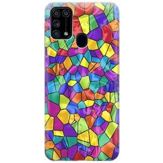 Ультратонкий силиконовый чехол-накладка для Samsung Galaxy M31 с принтом "Яркая мозаика" Gosso