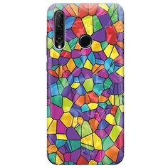 Ультратонкий силиконовый чехол-накладка для Honor 10i / 20e с принтом "Яркая мозаика" Gosso