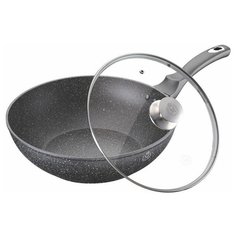 Сковорода ВОК MEISTERKLASSE MK-1022-32 серая из литого алюминия с гранитным покрытием 32 см.