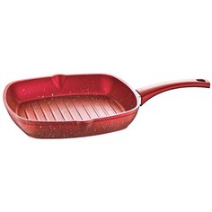 Сковорода-гриль O.M.S. прямоугольная 28 см, 3212.00.07-28-R , красный