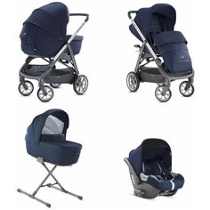 Коляска 3 в 1 Inglesina Aptica Portland Blue шасси Graphite Blue Navy