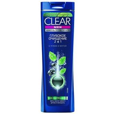 CLEAR Шампунь MEN 2 в 1 Глубокое очищение против перхоти, 400 мл.