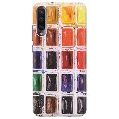 Ультратонкий силиконовый чехол-накладка для Xiaomi Mi A3 / CC9e с принтом "Палитра красок" Gosso