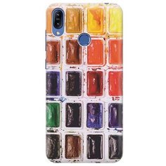 Ультратонкий силиконовый чехол-накладка для Asus Zenfone Max (M2) ZB633KL с принтом "Палитра красок" Gosso