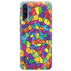 Ультратонкий силиконовый чехол-накладка для Xiaomi Mi A3 / CC9e с принтом "Яркая мозаика" Gosso