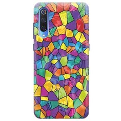 Ультратонкий силиконовый чехол-накладка для Xiaomi Mi 9 с принтом "Яркая мозаика" Gosso