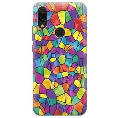 Ультратонкий силиконовый чехол-накладка для Xiaomi Redmi 7 с принтом "Яркая мозаика" Gosso