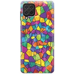 Ультратонкий силиконовый чехол-накладка для Samsung Galaxy M62 с принтом "Яркая мозаика" Gosso