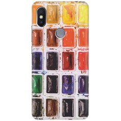 GOSSO Ультратонкий силиконовый чехол-накладка для Xiaomi Redmi S2 с принтом "Палитра красок"
