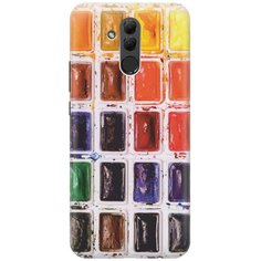 GOSSO Ультратонкий силиконовый чехол-накладка для Huawei Mate 20 Lite с принтом "Палитра красок"