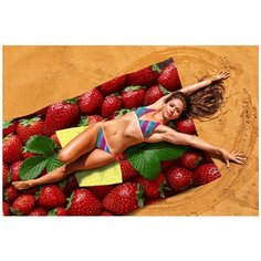 Пляжное покрывало, 145*200 см. Сирень