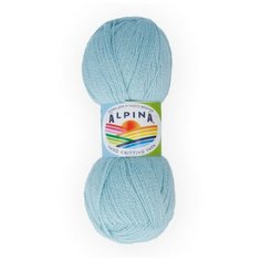 Пряжа Alpina "KLEMENT" 80% альпака, 20% мериносовая шерсть №25 св.бирюзовый - 4 мотка по 50 г