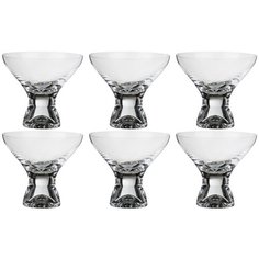 Набор креманок Bohemia Crystal, серия "Самба", 6 шт, 330 мл, высота 10 см (674-554)
