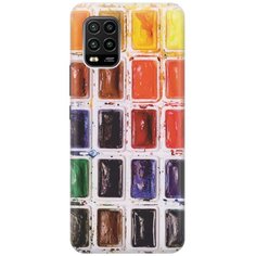Cиликоновый чехол на Xiaomi Mi 10 Lite / Сяоми Ми 10 Лайт с принтом "Палитра красок" Gosso