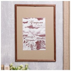 Фоторамка сосна с19 орех 35х50 см 4336761 Сима ленд