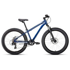 Велосипед FORWARD BIZON MINI 24 (24" 7 ск. рост 13") 2020-2021, синий, RBKW1Q347002