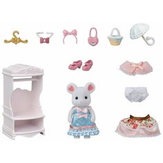 Sylvanian Families Игровой набор "Зефирная мышка модница и ее гардероб"