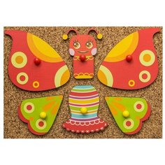 WoodlandToys Конструктор "Веселые гвоздики" Бабочки