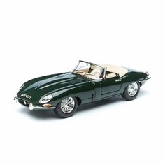 Bburago Коллекционная машинка "Jaguar E Cabriolet 1961 Green 18-12046 1:18", темно-зеленый