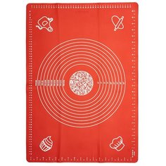 Коврик для раскатки теста силиконовый, 45х64 см Edenberg