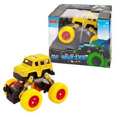 Машинка "Джип "Автомаркет", пластмассовая, инерционная, с элементами металла, в коробке, 14х10х11,5см Junfa Toys